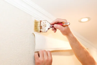 Pose de papier peint à Creuzier-le-Neuf — revêtements muraux et toiles de verre